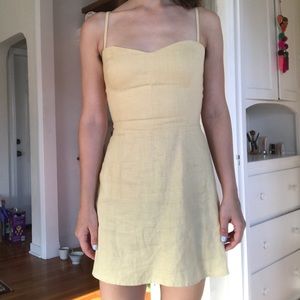 Linen Reformation mini dress